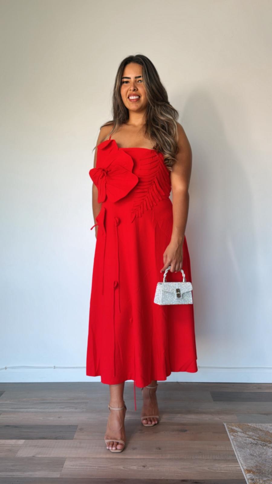 RED SIMPLE DRESS