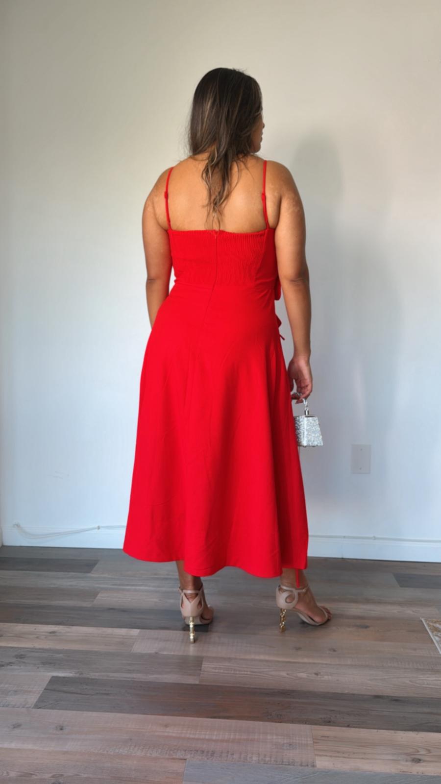 RED SIMPLE DRESS