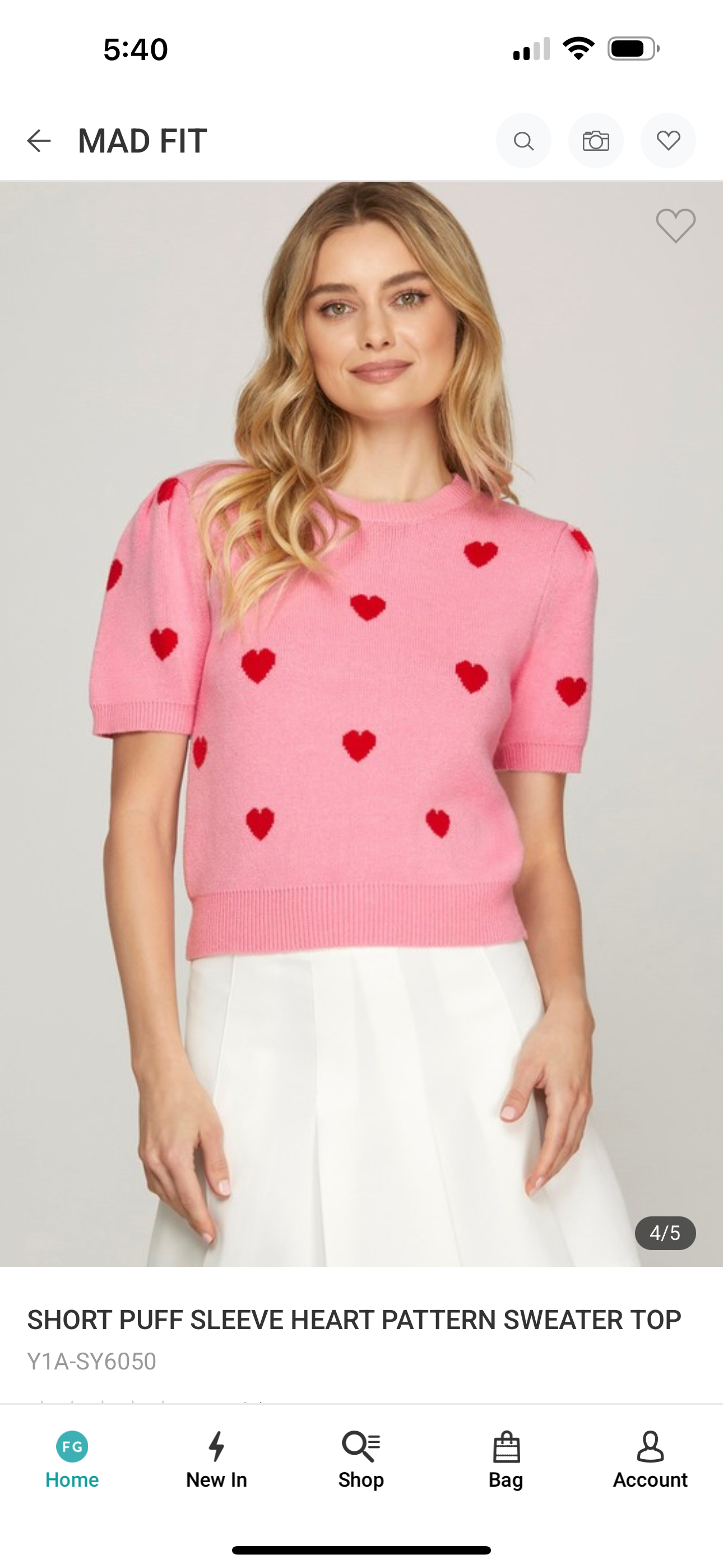 Valentina Heart Sweater