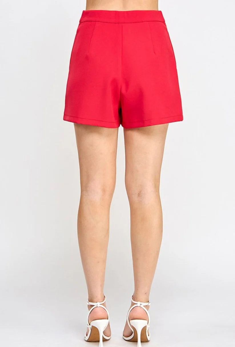 Shorts with Hearts Detail