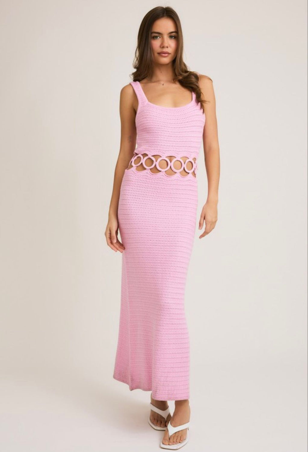 CROCHET MIDI DRESS