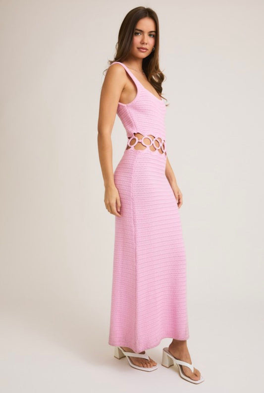 CROCHET MIDI DRESS