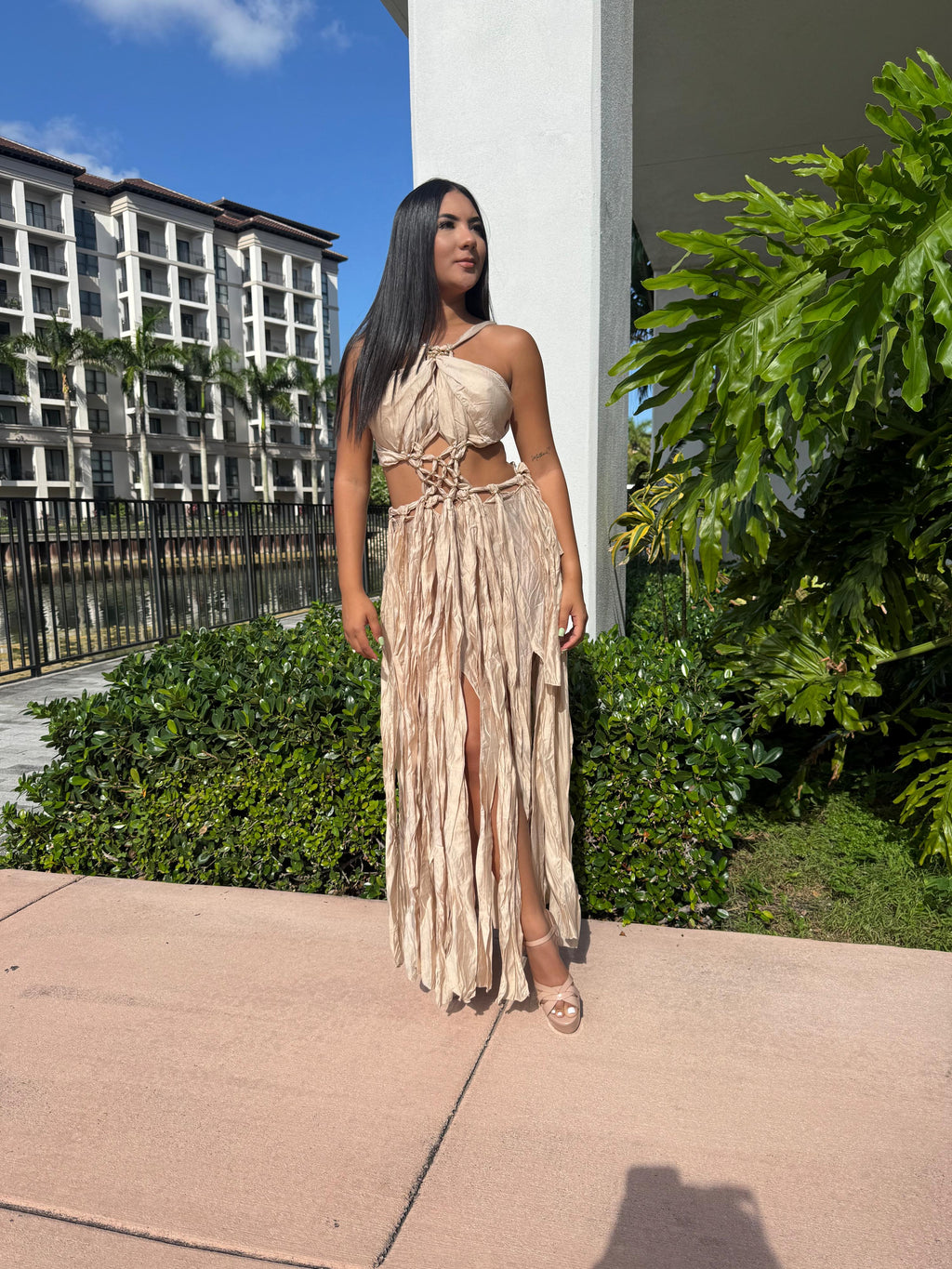 Kaia Braided Long Dress