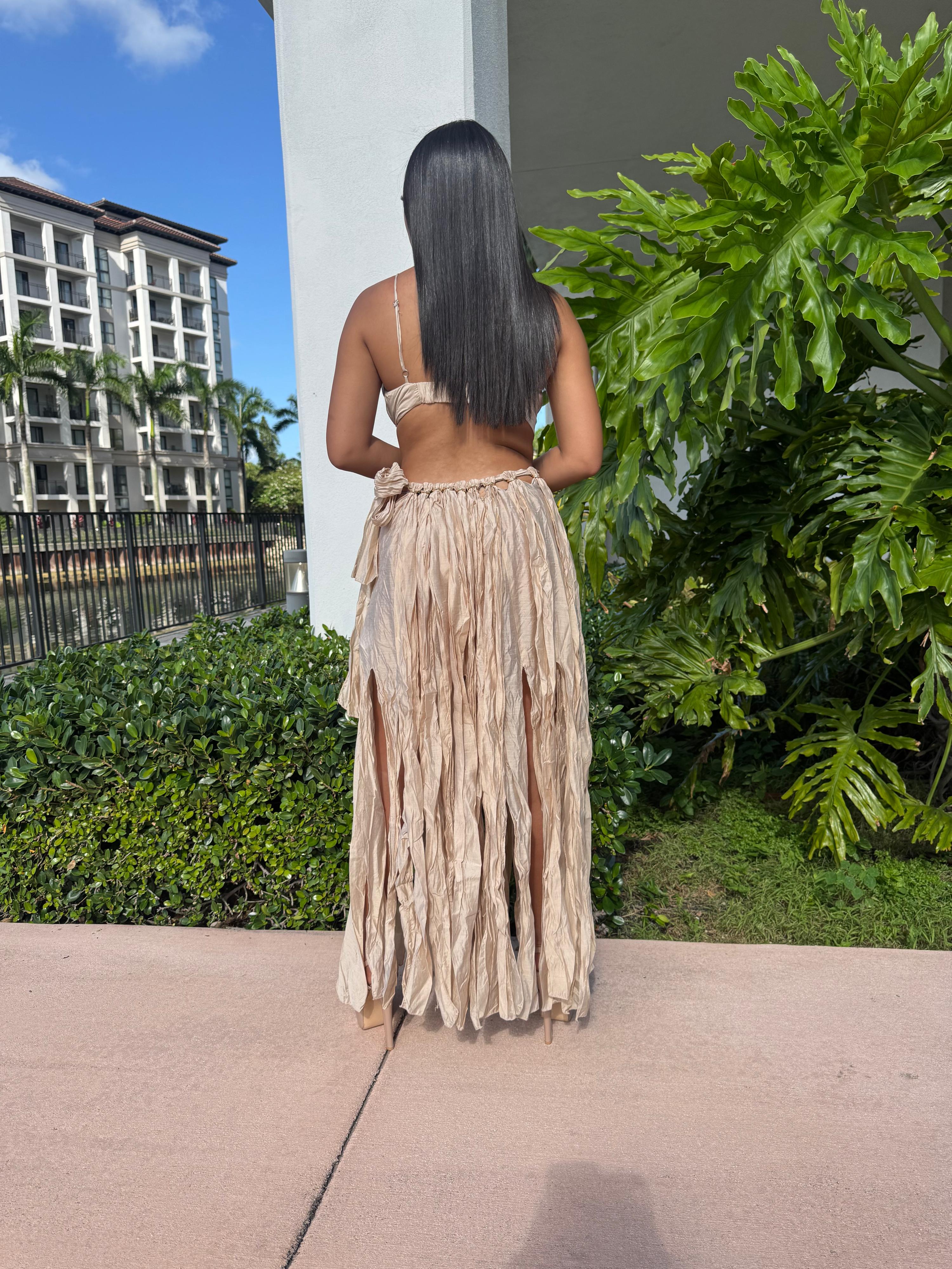 Kaia Braided Long Dress