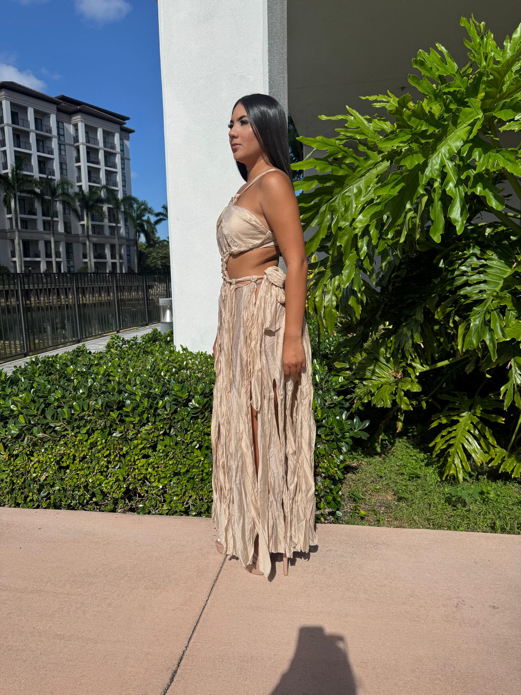 Kaia Braided Long Dress