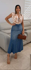 Tairi Jean Skirt