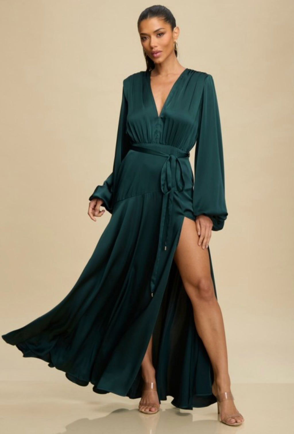 Hunter Satin Ultra Maxi Gown