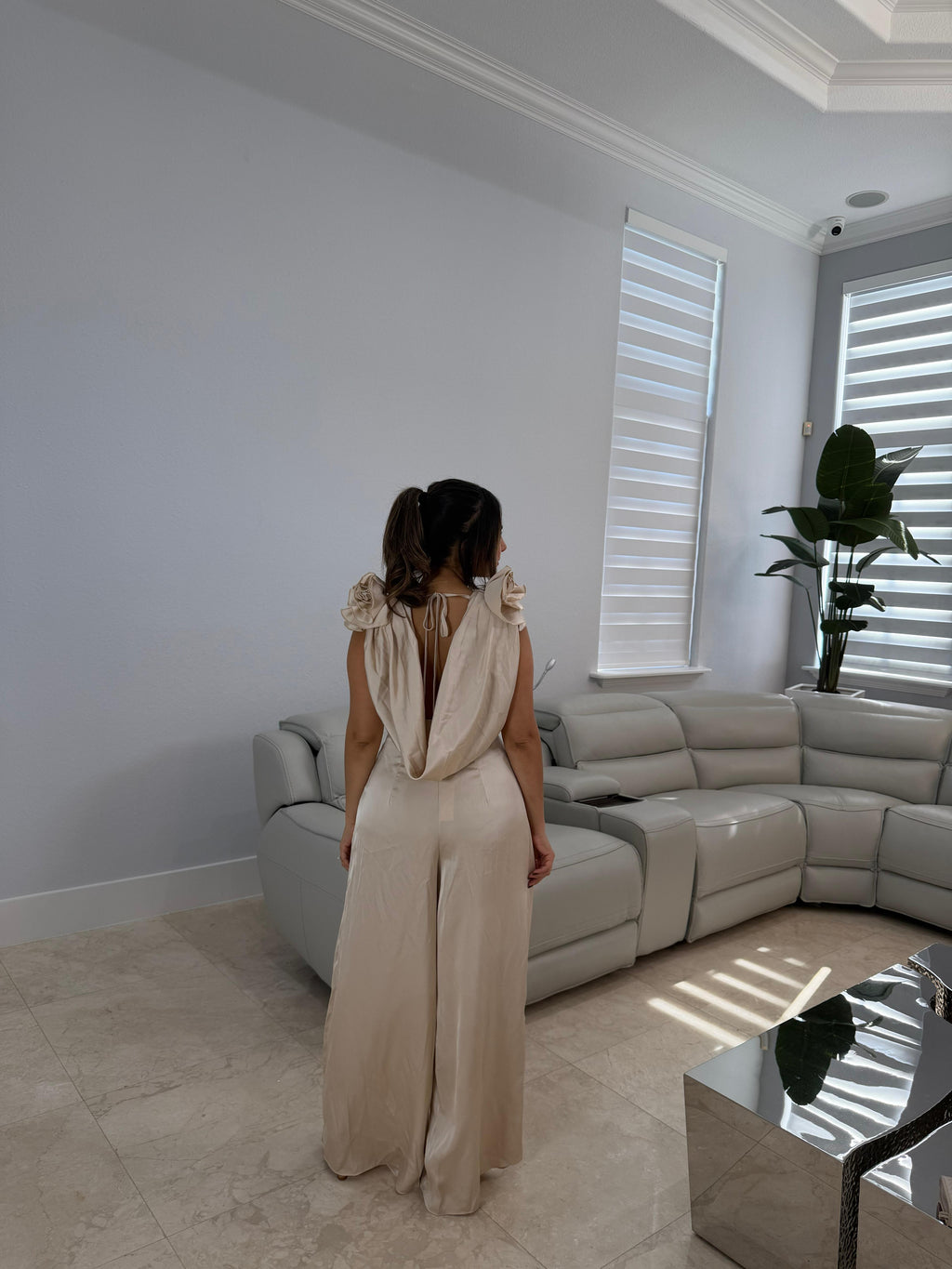 Cory Satin Jumpsuit