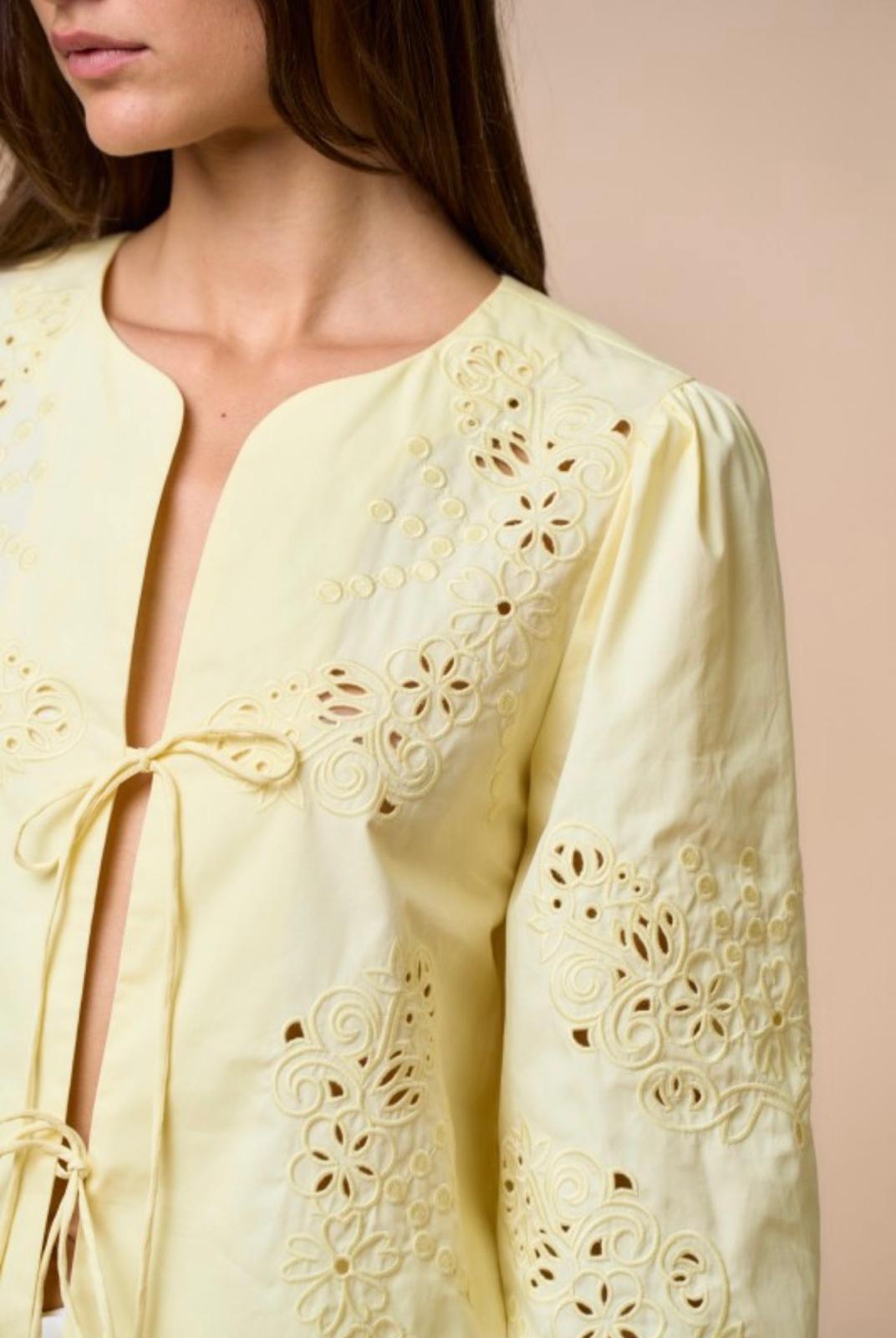 CRYSTAL EMBROIDERY BLOUSE