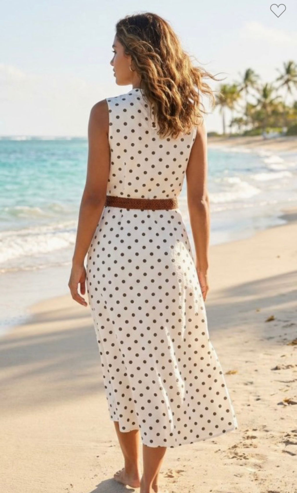 Yara Polka Dots Belted Dress