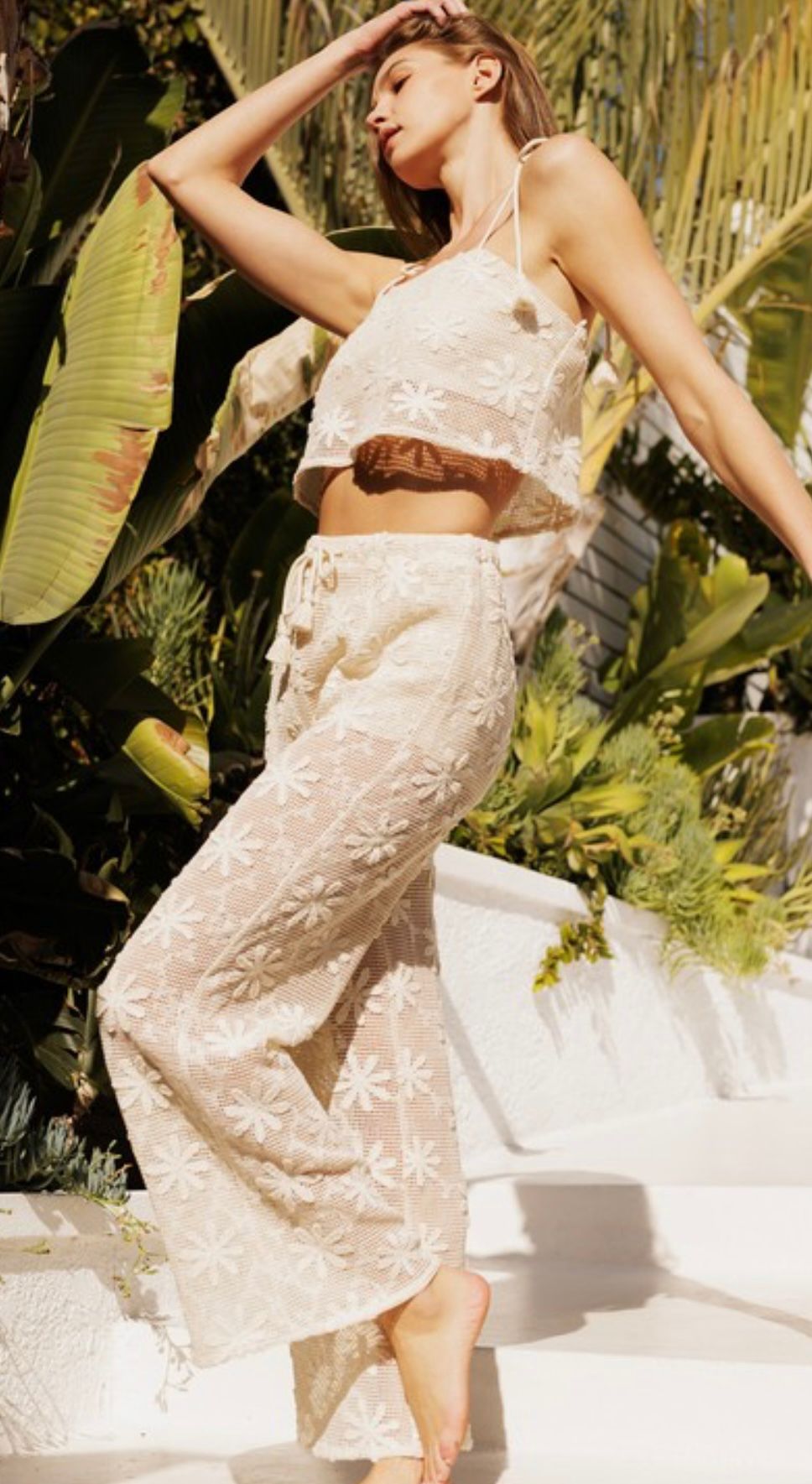 Shaki Floral Mesh 2 pieces