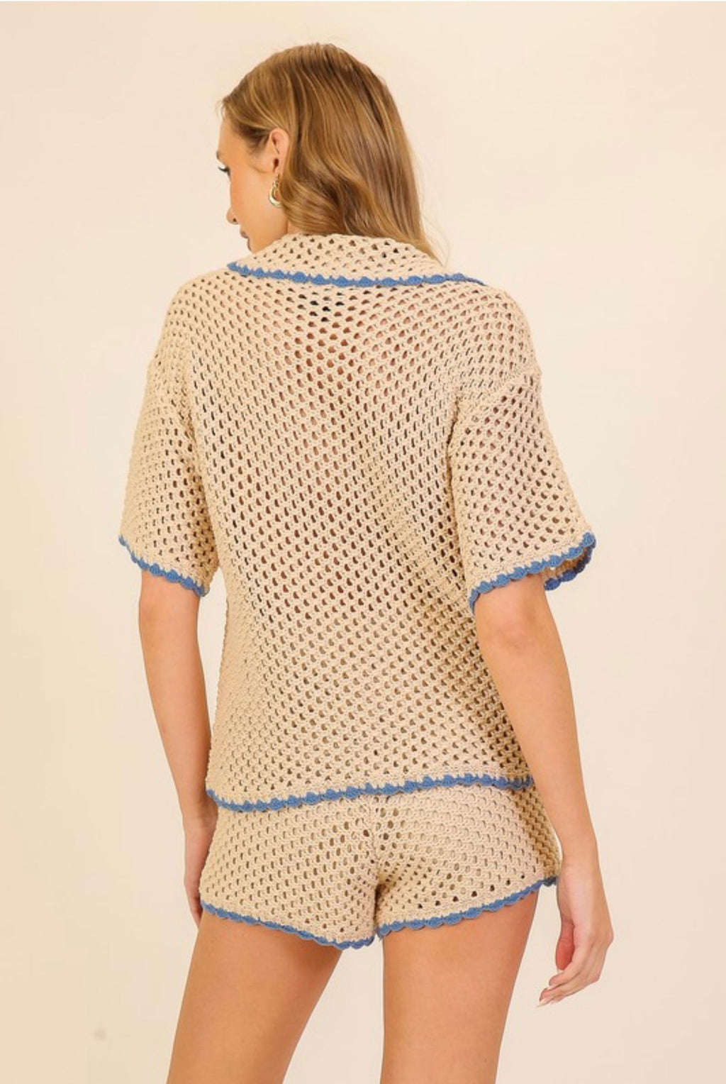 Vassa Crochet Short Set