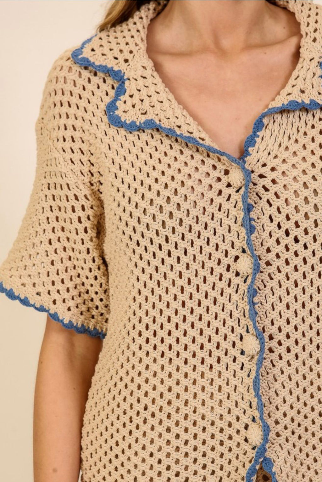 Vassa Crochet Short Set