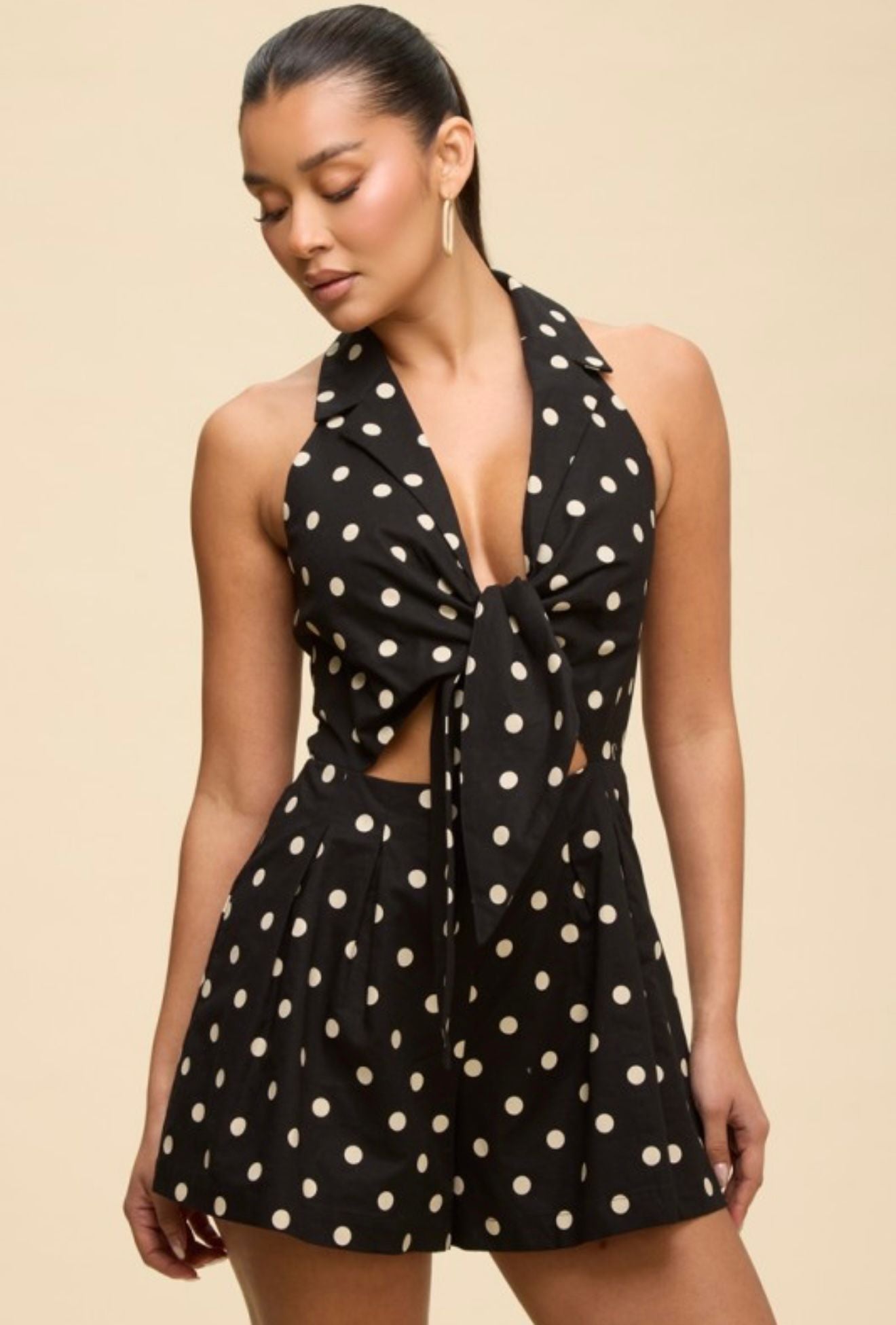 Sadija Polka Dots Romper