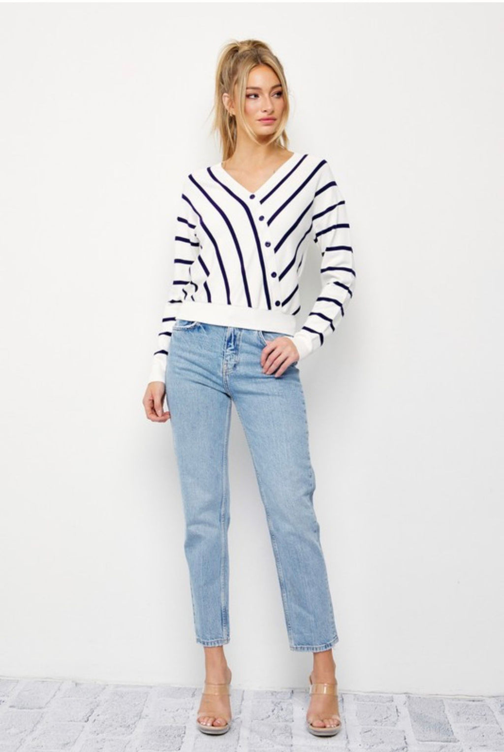 Lydia Sweater Knit Stripe