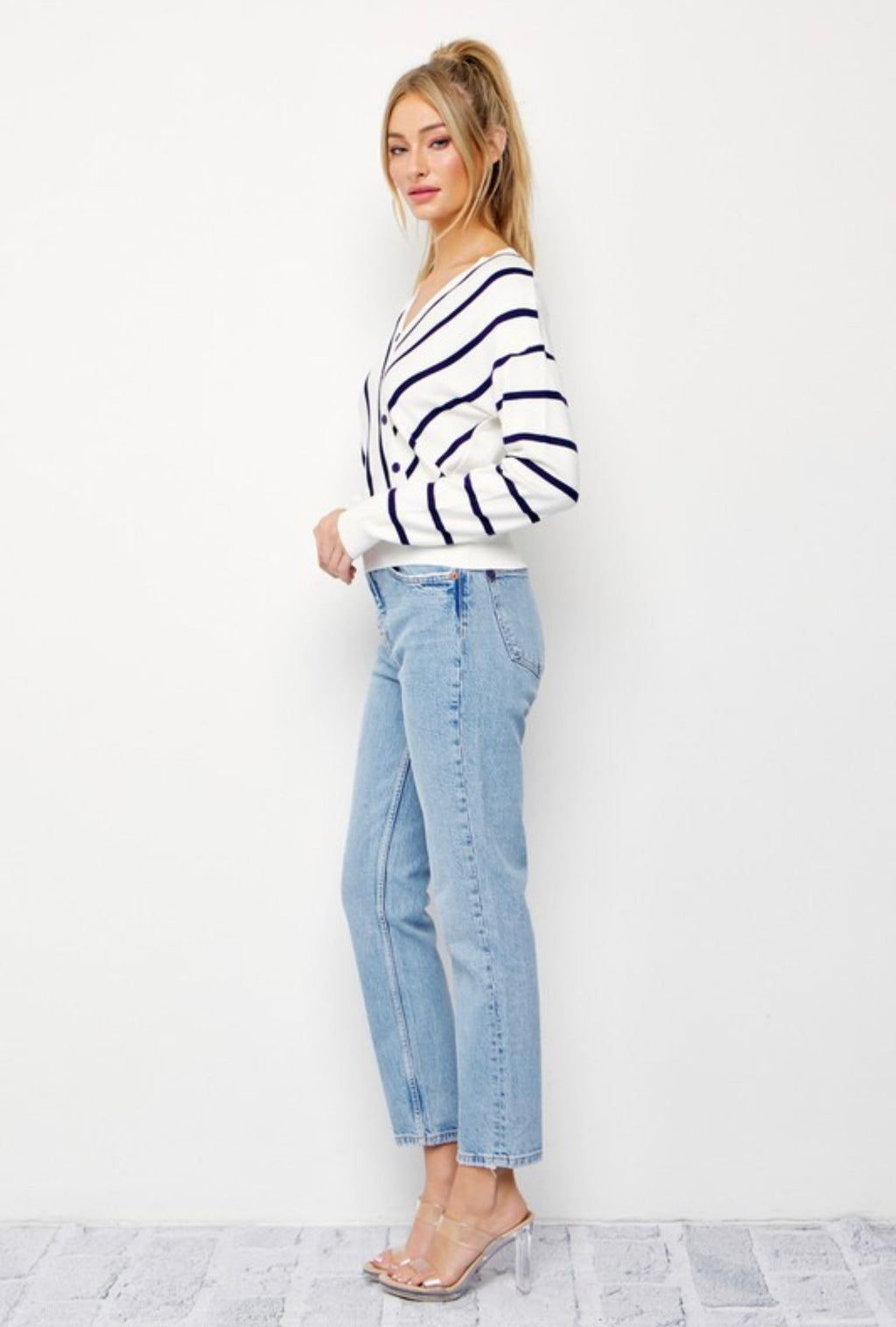 Lydia Sweater Knit Stripe