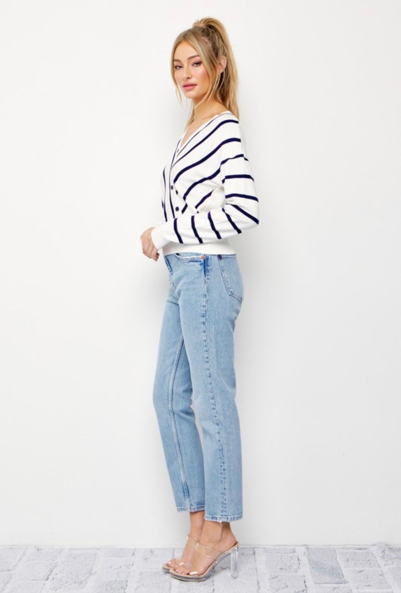 Lydia Sweater Knit Stripe
