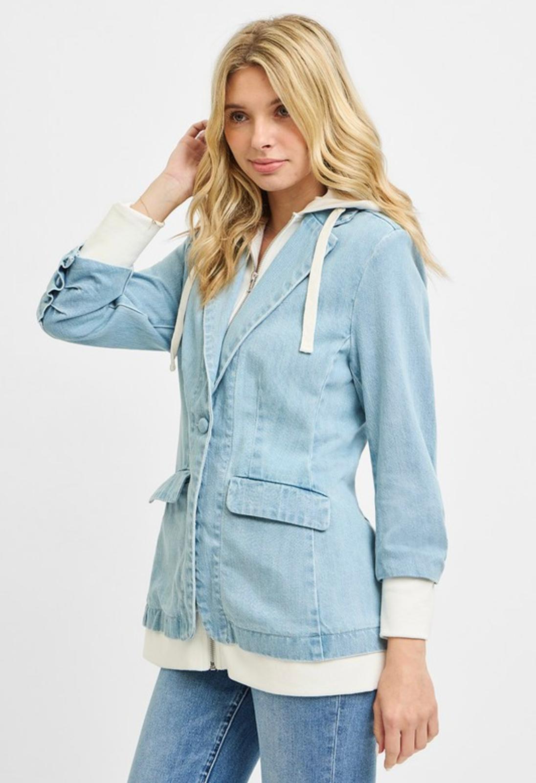 Massi Blazer with Hoodie Jacket