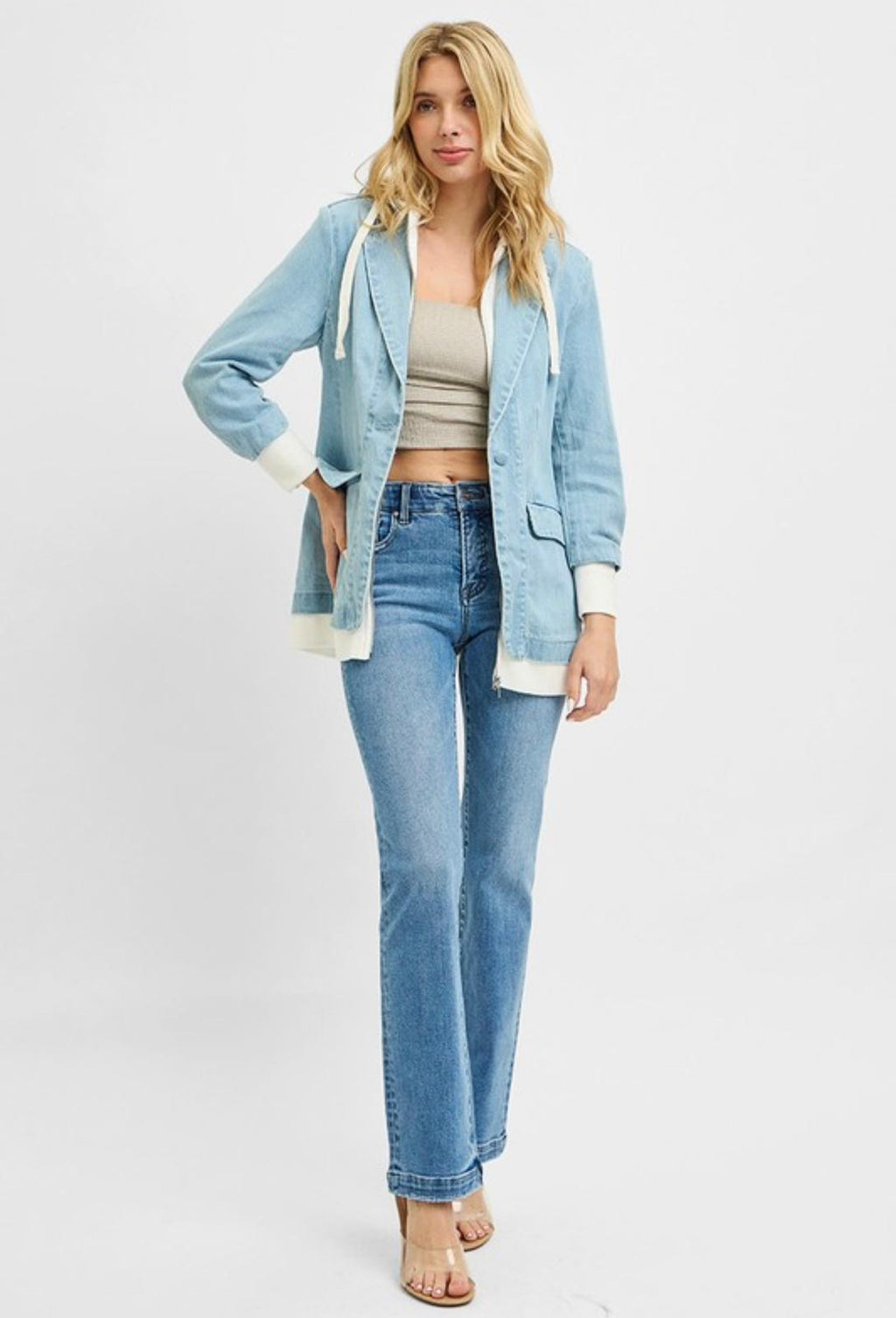 Massi Blazer with Hoodie Jacket