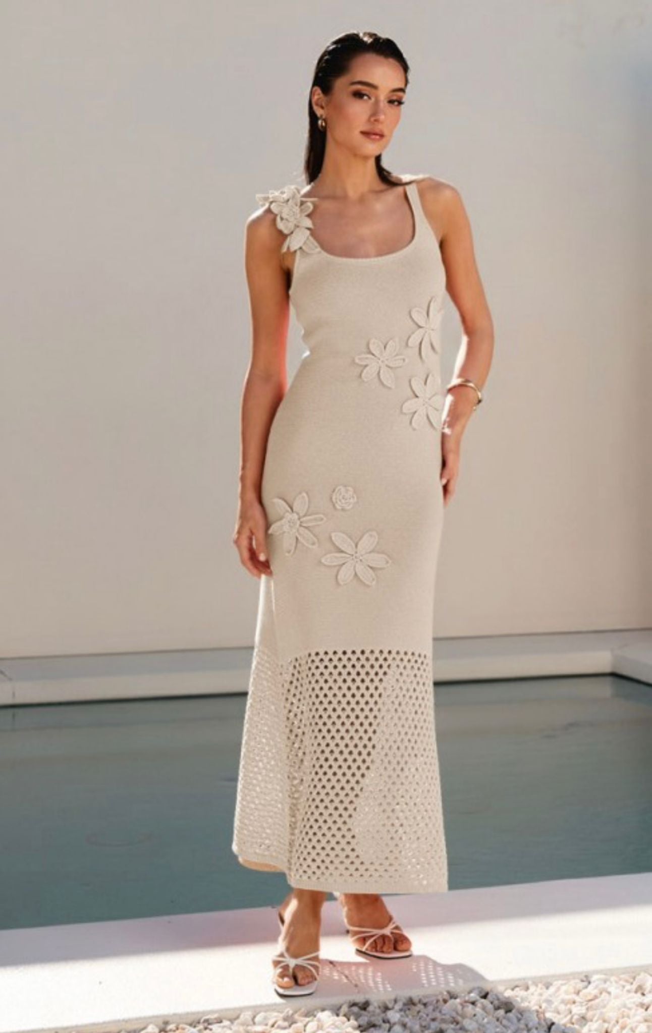 cotton knit dress with pockets KNIT COCOON DRESS – AversaForHer main image 0