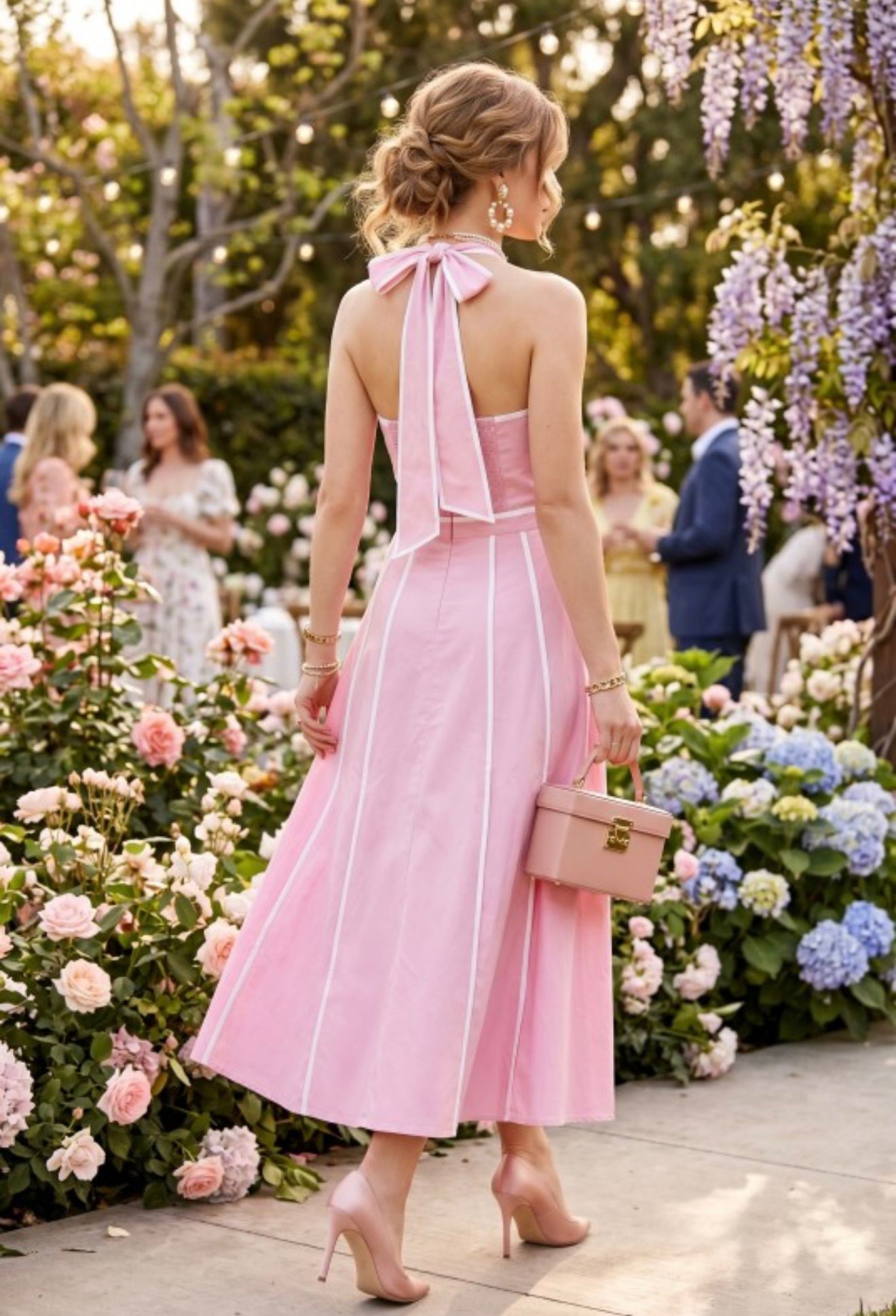 Kiara Pink Long Dress