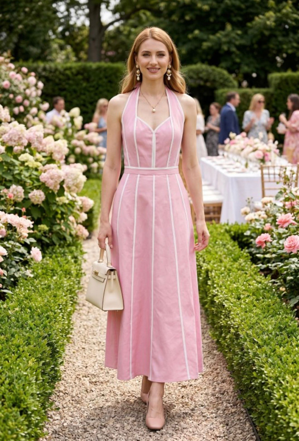 Kiara Pink Long Dress