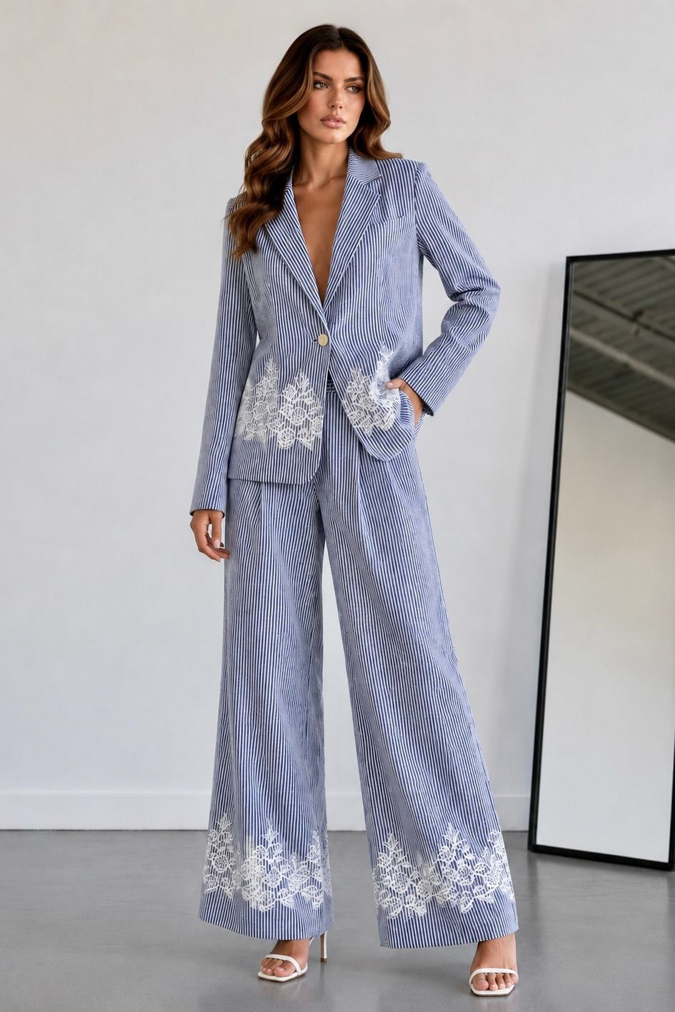 Kristy 2 Pieces Pants & Blazer Set