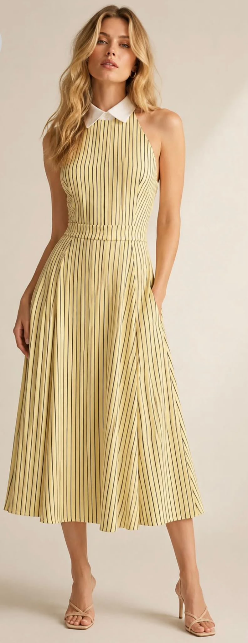 Pierina Long Striped Dress