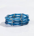 Bohemian Acrylic Marble Texture Bamboo Beaded Elastic