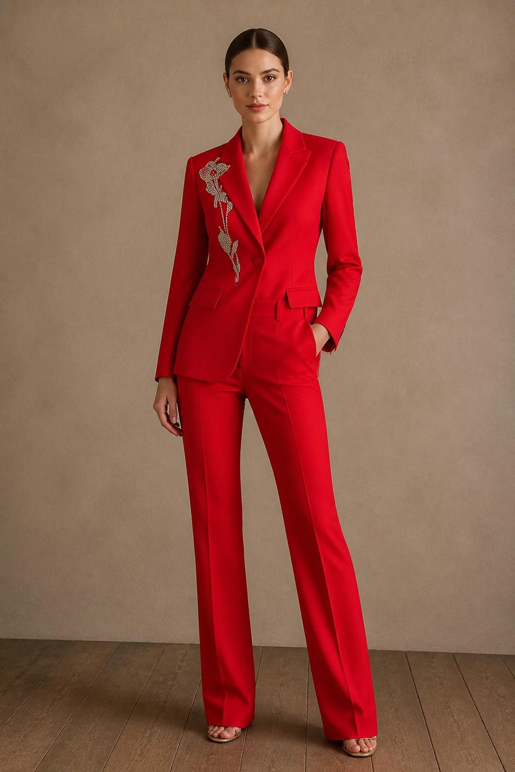 Lara Pants Set with Rhinestones