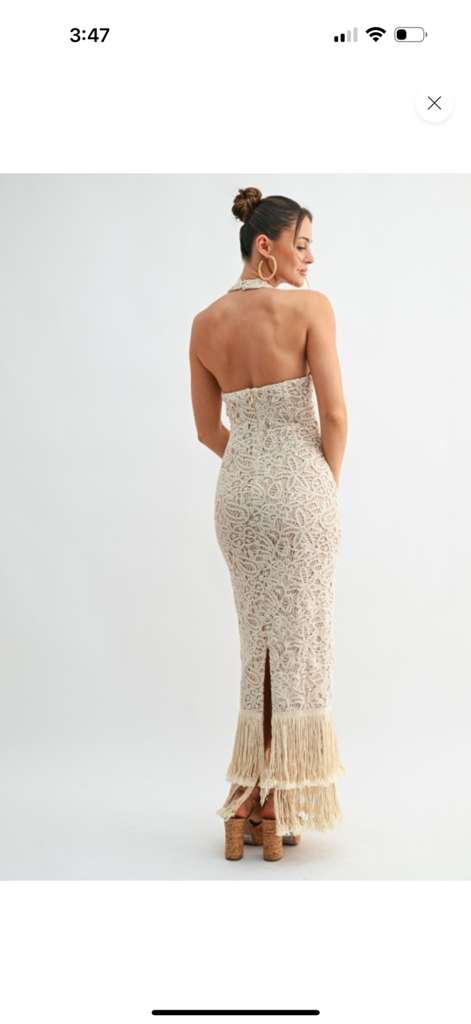 Gabriela Crochet Beach Dress&nbsp;
