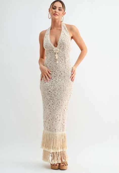 Gabriela Crochet Beach Dress&nbsp;