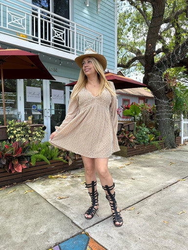 Tan Mini Dress