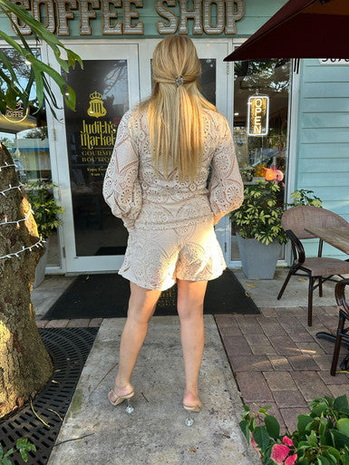 Melissa Lace Shorts Set