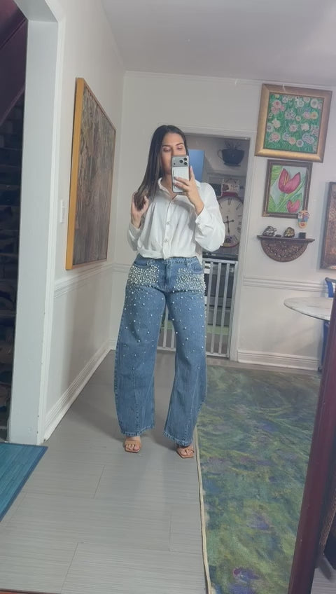 Amber Pearls Jeans